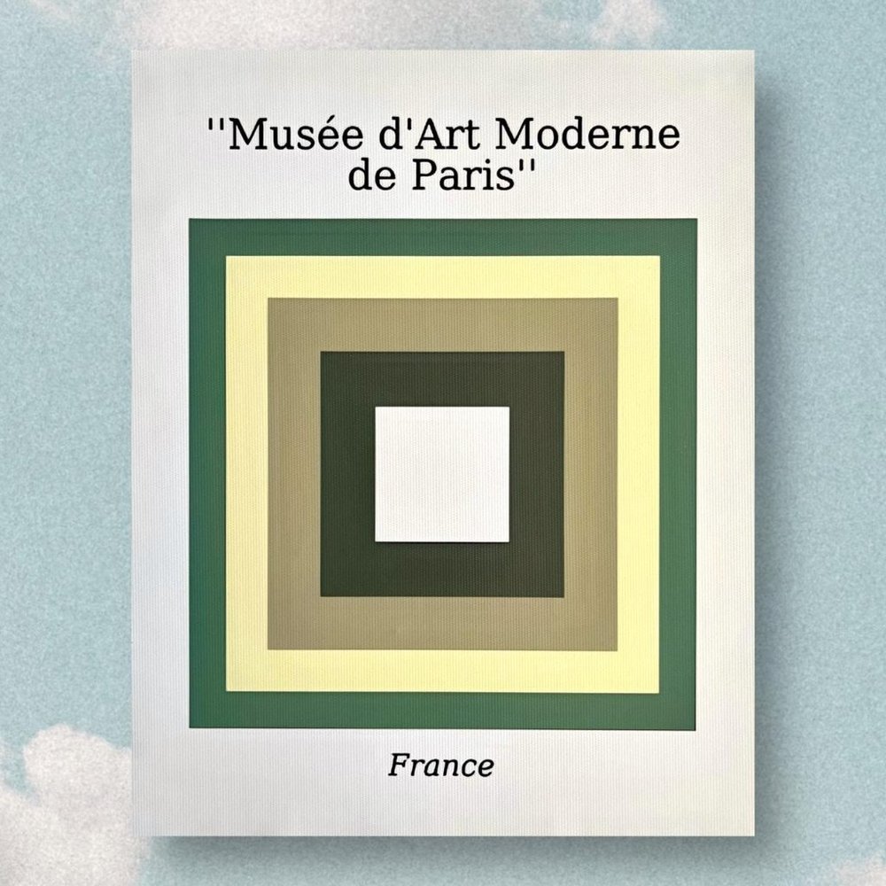 Paris France Museum of Modern Art canvas poster, BRAND NEW